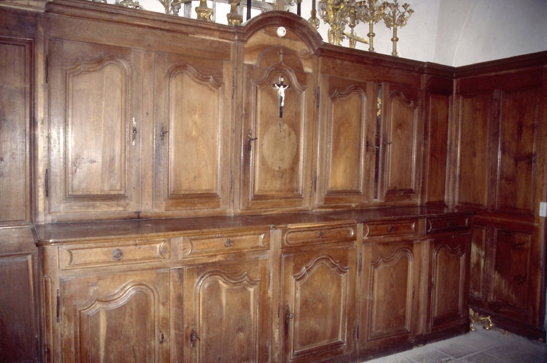 meuble de sacristie - © Ministère de la Culture (France), Conservation des antiquités et des objets d’art de l’Ain, tous droits réservés