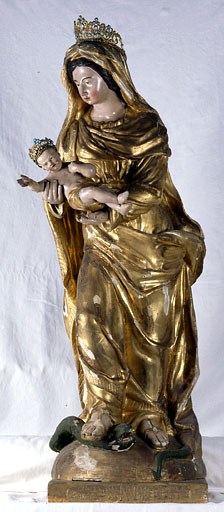 statue Vierge à l'Enfant - © Ministère de la Culture (France), Conservation des antiquités et des objets d’art de l’Ain, tous droits réservés