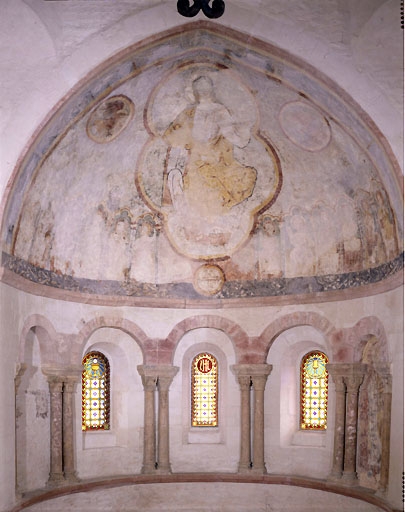 peinture monumentale   Christ en majesté ; Apôtres    