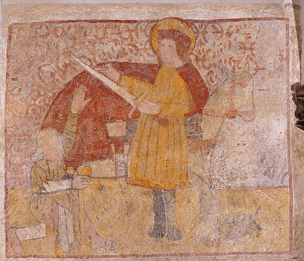 peinture monumentale   Saint personnages ; donateurs   