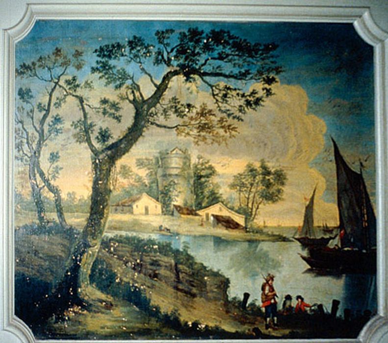 Peinture monumentale : Marine 3 - © Ministère de la Culture (France), Conservation des antiquités et des objets d’art de l’Ain, tous droits réservés