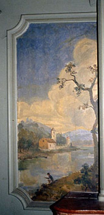 Peinture monumentale : Bord de rivière 4 - © Ministère de la Culture (France), Conservation des antiquités et des objets d’art de l’Ain, tous droits réservés