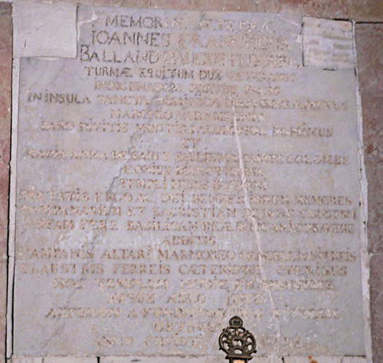 plaque commémorative, vue générale