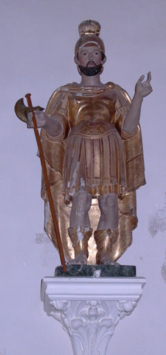 statue Saint Maurice - © Ministère de la Culture (France), Conservation des antiquités et des objets d’art de l’Ain, tous droits réservés