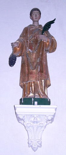 statue Saint Vincent - © Ministère de la Culture (France), Conservation des antiquités et des objets d’art de l’Ain, tous droits réservés