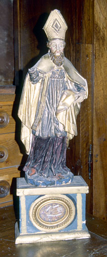 statue-reliquaire   de Saint François-de-Sales ; Sainte Jeanne-de-Chantal   