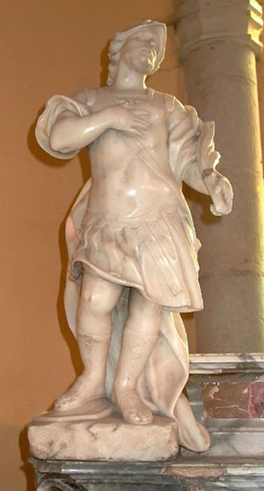 statue : Saint Victor - © Ministère de la Culture (France), Conservation des antiquités et des objets d’art de l’Ain, tous droits réservés