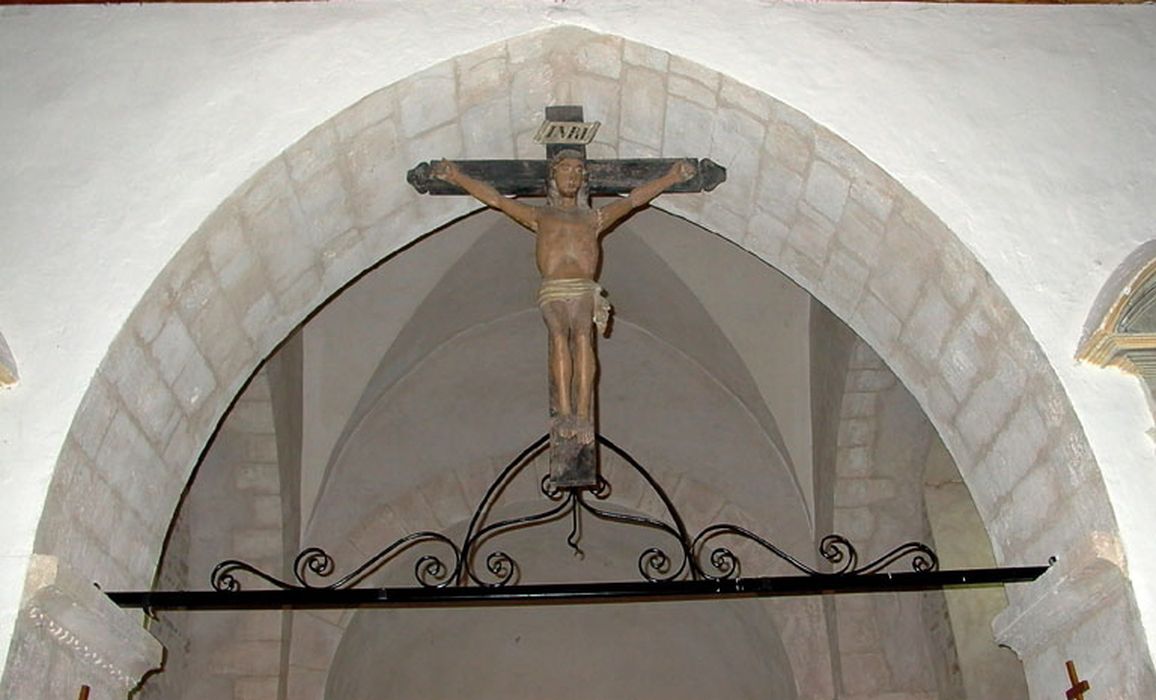 Croix : Christ en Croix - © Ministère de la Culture (France), Conservation des antiquités et des objets d’art de l’Ain, tous droits réservés