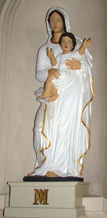 Statue petite nature : Vierge à l'Enfant - © Ministère de la Culture (France), Conservation des antiquités et des objets d’art de l’Ain, tous droits réservés