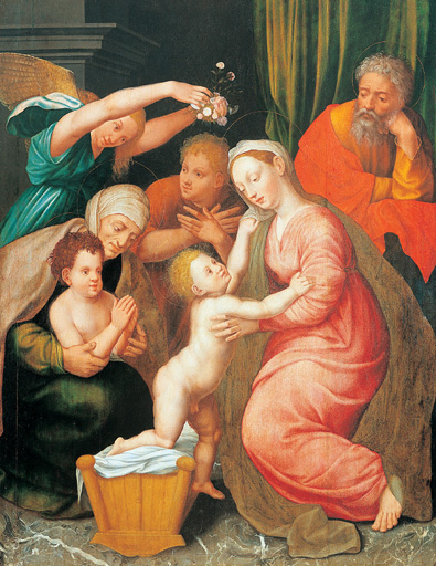 tableau   La Sainte Famille    - © Ministère de la Culture (France), Conservation des antiquités et des objets d’art de l’Ain, tous droits réservés