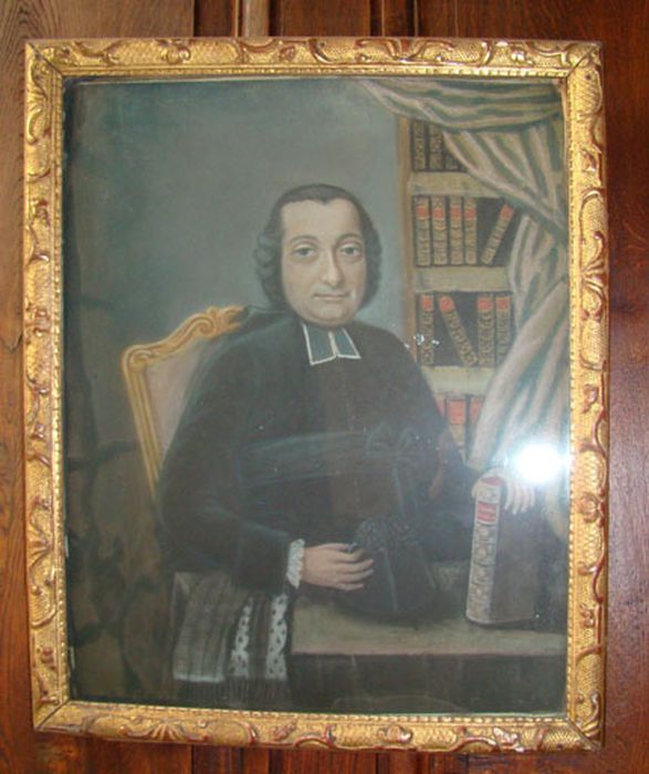 Tableau : Portrait d'un aumônier : le chanoine Charles Magne - © Ministère de la Culture (France), Conservation des antiquités et des objets d’art de l’Ain, tous droits réservés