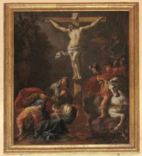 tableau Crucifixion - © Ministère de la Culture (France), Conservation des antiquités et des objets d’art de l’Ain, tous droits réservés