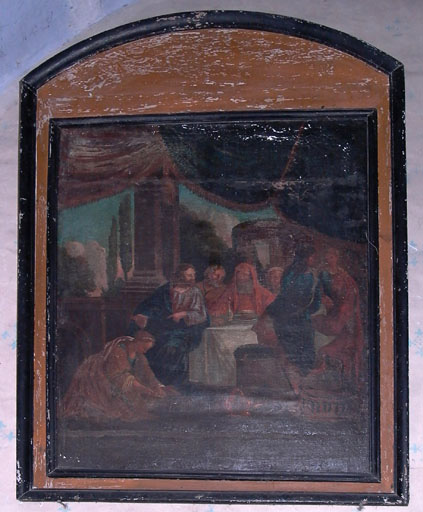 tableau Le Repas chez Simon - © Ministère de la Culture (France), Conservation des antiquités et des objets d’art de l’Ain, tous droits réservés