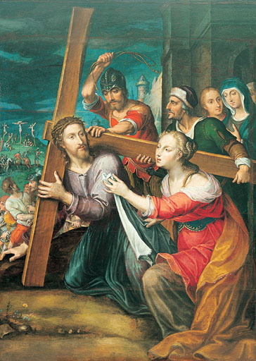 tableau   La Montée au Calvaire ou Sainte Véronique    - © Ministère de la Culture (France), Conservation des antiquités et des objets d’art de l’Ain, tous droits réservés