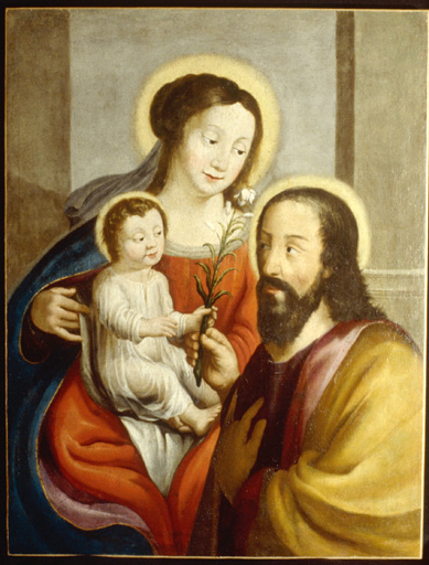 Tableau : Vierge à l'Enfant avec saint Joseph