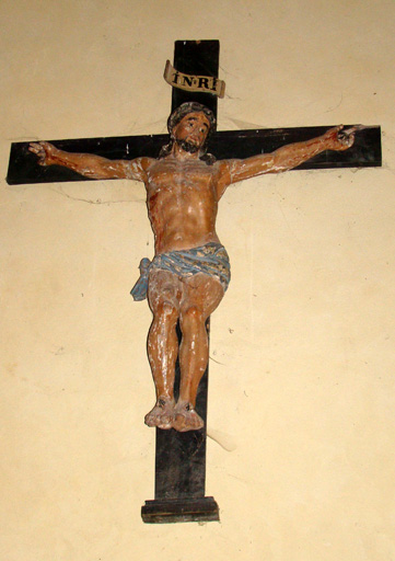 statue Christ en croix - © Ministère de la Culture (France), Conservation des antiquités et des objets d’art de l’Ain, tous droits réservés