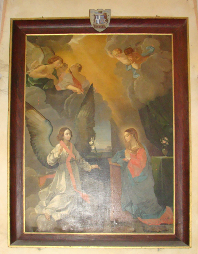 tableau Annonciation - © Ministère de la Culture (France), Conservation des antiquités et des objets d’art de l’Ain, tous droits réservés