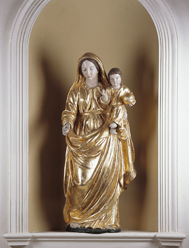 statue   Vierge à l'Enfant    - © Ministère de la Culture (France), Conservation des antiquités et des objets d’art de l’Ain, tous droits réservés