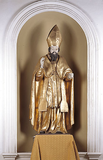 statue   Saint Bernard    - © Ministère de la Culture (France), Conservation des antiquités et des objets d’art de l’Ain, tous droits réservés