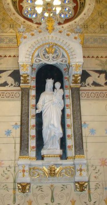 retable et statue : Notre-Dame des Victoires, vue générale - © Ministère de la Culture (France), Conservation des antiquités et des objets d’art de l’Ain, tous droits réservés