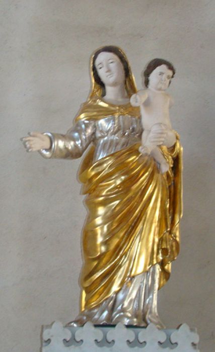 statue demi-nature : Vierge à l'Enfant, vue générale