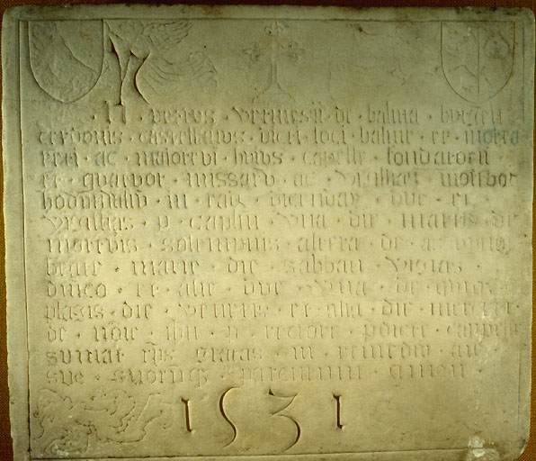 plaque commémorative, vue générale - © Ministère de la culture (France) ; © Conseil départemental de l'Ain