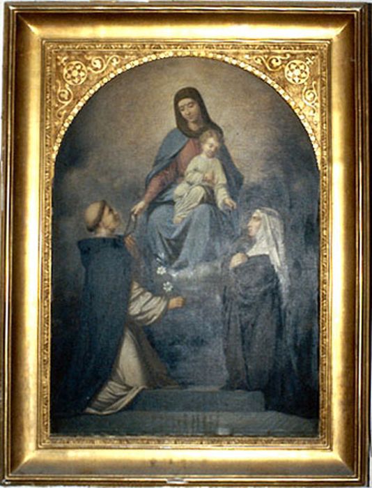 tableau : Vierge à l'Enfant au Rosaire