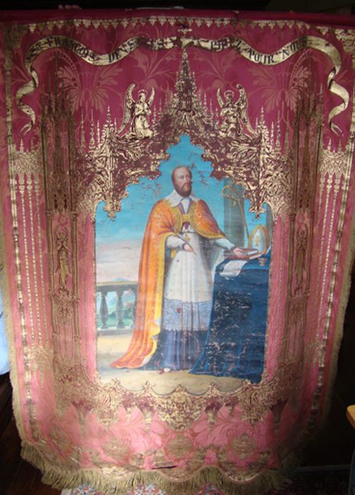 Bannière de procession : Saint François de Sales ; Saint Maurice