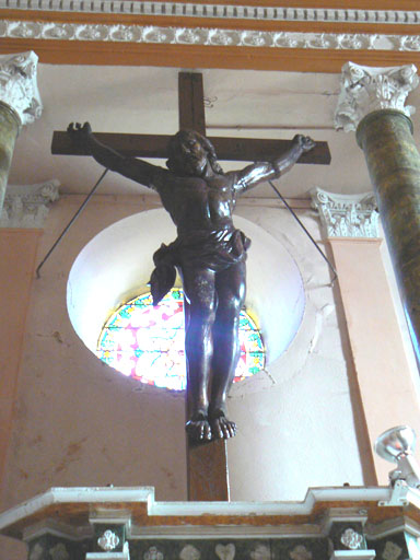 Croix : Christ en croix - © Ministère de la Culture (France), Conservation des antiquités et des objets d’art de l’Ain, tous droits réservés