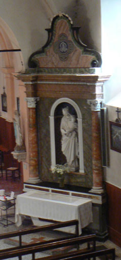 Autel ; gradin d'autel ; retable ; tabernacle de la Vierge - © Ministère de la Culture (France), Conservation des antiquités et des objets d’art de l’Ain, tous droits réservés