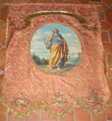 Bannière de procession : Saint Joseph ; Saint François de Sales 2