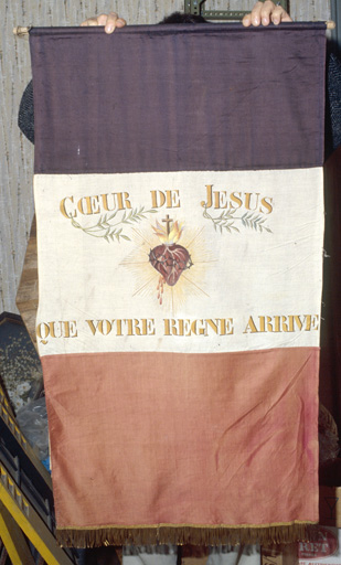 Drapeau du Coeur de Jésus