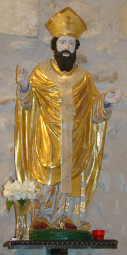 statue Saint Nizier - © Ministère de la Culture (France), Conservation des antiquités et des objets d’art de l’Ain, tous droits réservés
