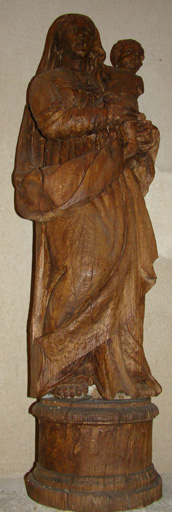 statue Vierge à l'Enfant 1 - © Ministère de la Culture (France), Conservation des antiquités et des objets d’art de l’Ain, tous droits réservés