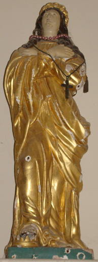 statue Sainte Catherine - © Ministère de la Culture (France), Conservation des antiquités et des objets d’art de l’Ain, tous droits réservés