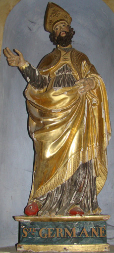 statue Saint Germain - © Ministère de la Culture (France), Conservation des antiquités et des objets d’art de l’Ain, tous droits réservés