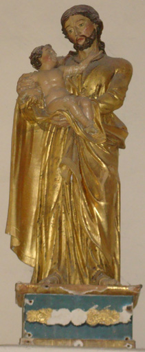 statue Saint Joseph et l'Enfant - © Ministère de la Culture (France), Conservation des antiquités et des objets d’art de l’Ain, tous droits réservés