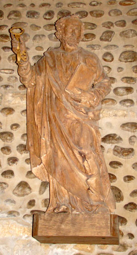 statue   Saint Pierre    - © Ministère de la Culture (France), Conservation des antiquités et des objets d’art de l’Ain, tous droits réservés