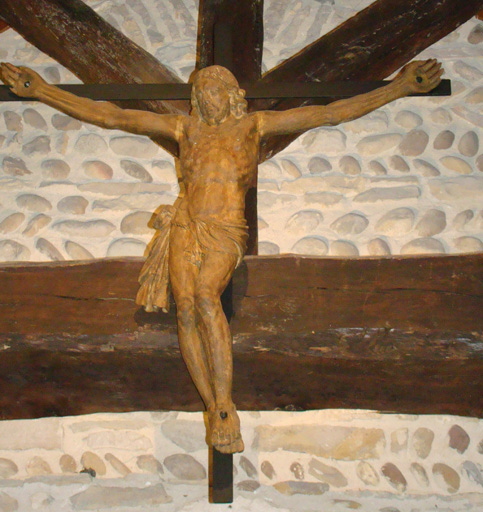 statue Christ en croix - © Ministère de la Culture (France), Conservation des antiquités et des objets d’art de l’Ain, tous droits réservés