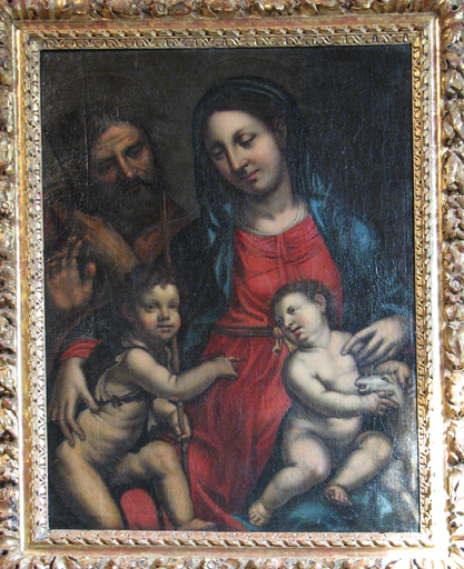 tableau Vierge à l'Enfant avec saint Jean-Baptiste - © Ministère de la Culture (France), Conservation des antiquités et des objets d’art de l’Ain, tous droits réservés