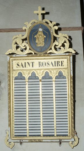 tableau de confrérie Saint Rosaire - © Ministère de la Culture (France), Conservation des antiquités et des objets d’art de l’Ain, tous droits réservés