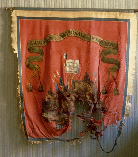 Drapeau de la Garde nationale - © Ministère de la Culture (France), Conservation des antiquités et des objets d’art de l’Ain, tous droits réservés