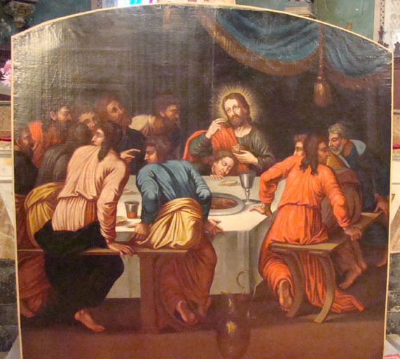 tableau La Cène - © Ministère de la Culture (France), Conservation des antiquités et des objets d’art de l’Ain, tous droits réservés