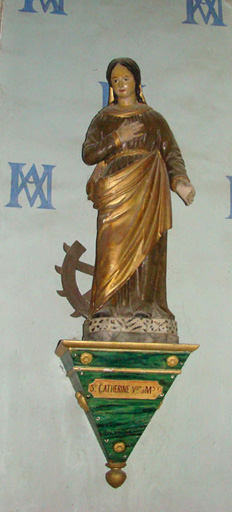 statue Sainte Catherine - © Ministère de la Culture (France), Conservation des antiquités et des objets d’art de l’Ain, tous droits réservés