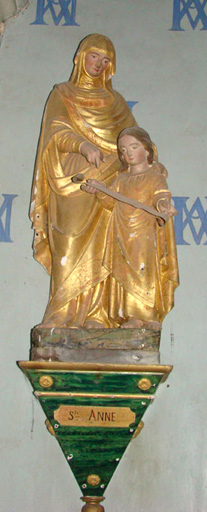 statue Sainte Anne et la Vierge - © Ministère de la Culture (France), Conservation des antiquités et des objets d’art de l’Ain, tous droits réservés