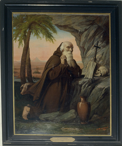 tableau Saint Antoine - © Ministère de la Culture (France), Conservation des antiquités et des objets d’art de l’Ain, tous droits réservés