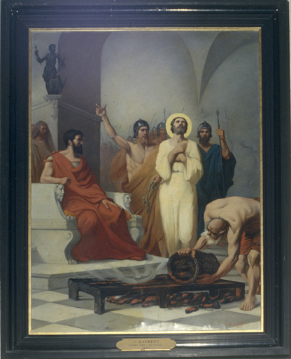 tableau Saint Laurent - © Ministère de la Culture (France), Conservation des antiquités et des objets d’art de l’Ain, tous droits réservés