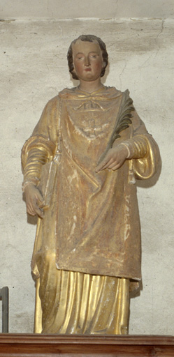 statue Saint Laurent - © Ministère de la Culture (France), Conservation des antiquités et des objets d’art de l’Ain, tous droits réservés