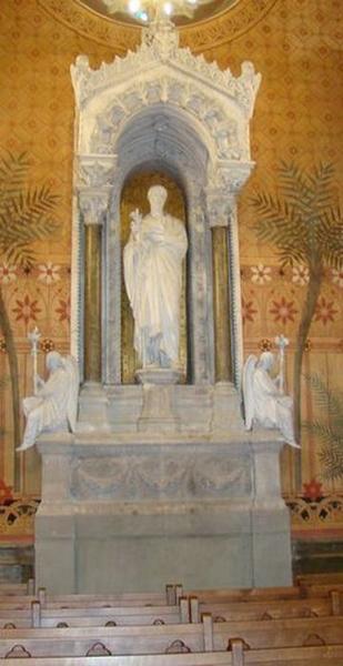 retable, statue, vue générale