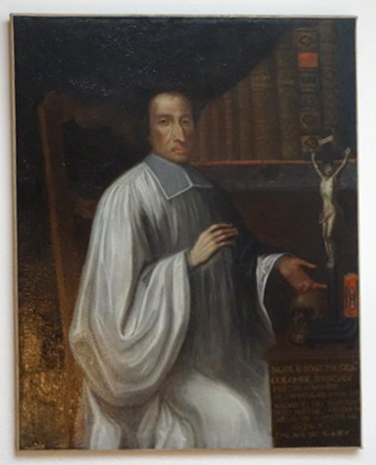 Tableau : Portrait de Joseph de Sainte-Colombe dit Jourdan, aumônier de l'hôpital de Bourg-en-Bresse - © Ministère de la Culture (France), Conservation des antiquités et des objets d’art de l’Ain, tous droits réservés